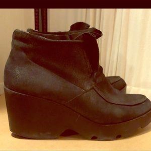 Eileen Fisher Lug Sole Boot Black
